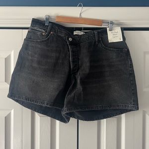 Abercrombie & Fitch Curve Love High Rise Dad Shorts